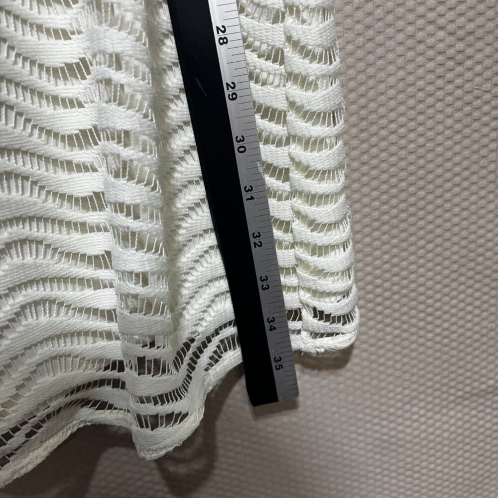 Lilly Pulitzer Womens Small White Crochet Knit Sheath Dress Sleeveless Resort - Picture 8 of 9